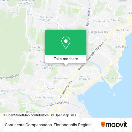 Continente Compensados map