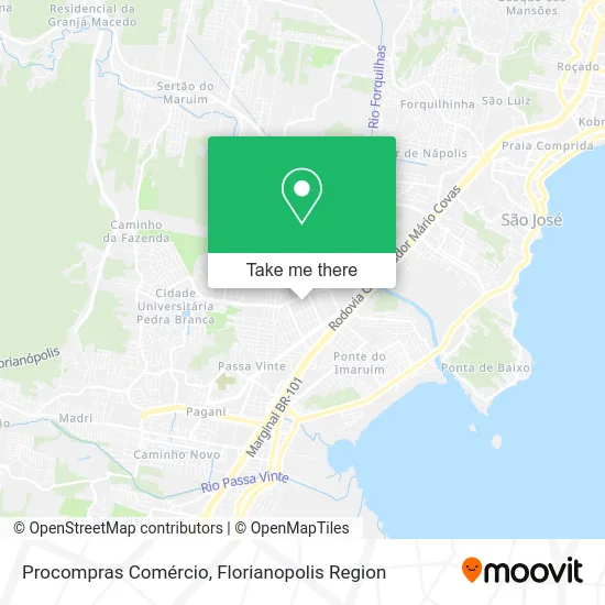 Procompras Comércio map