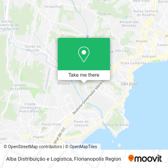 Alba Distribuição e Logistica map