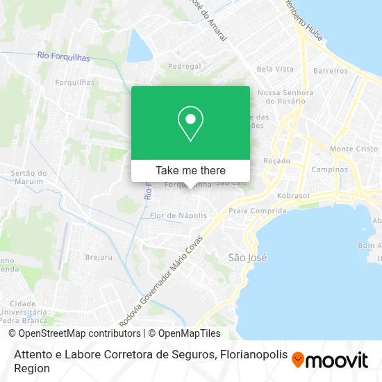 Attento e Labore Corretora de Seguros map