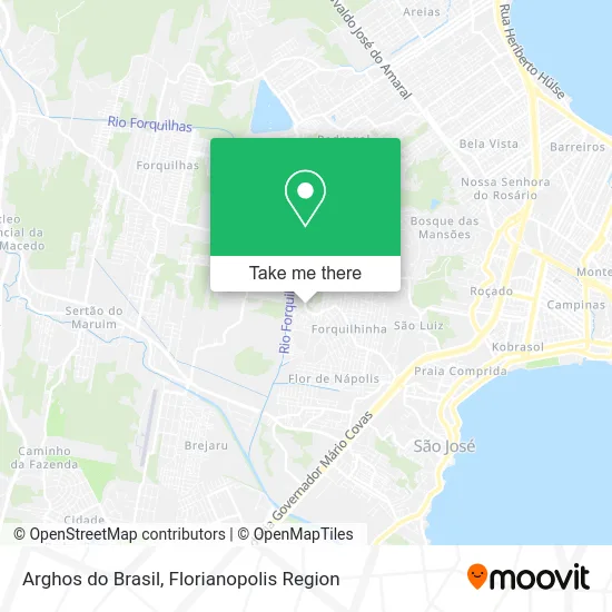 Arghos do Brasil map