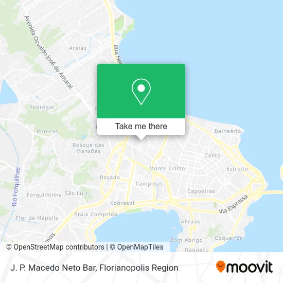 J. P. Macedo Neto Bar map