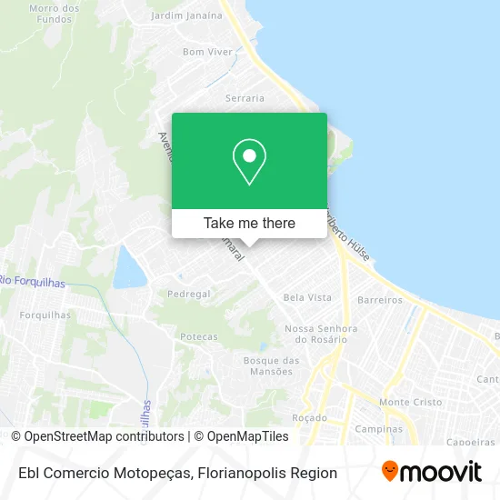 Ebl Comercio Motopeças map