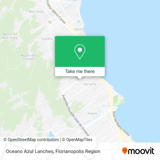 Oceano Azul Lanches map