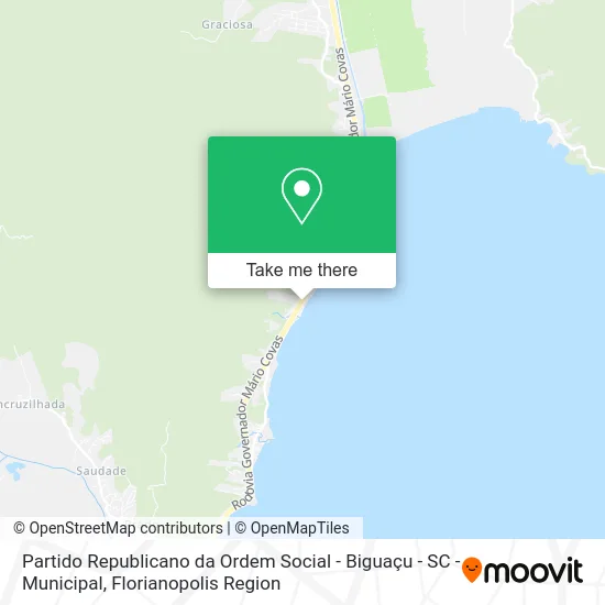 Partido Republicano da Ordem Social - Biguaçu - SC - Municipal map