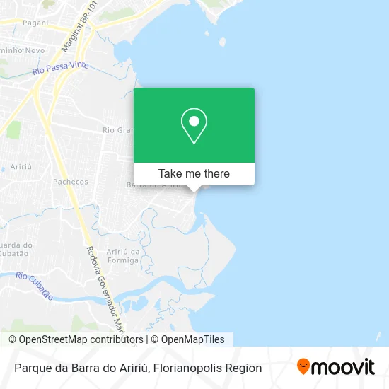 Parque da Barra do Aririú map