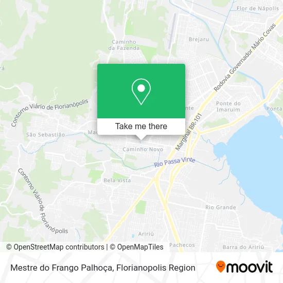 Mestre do Frango Palhoça map