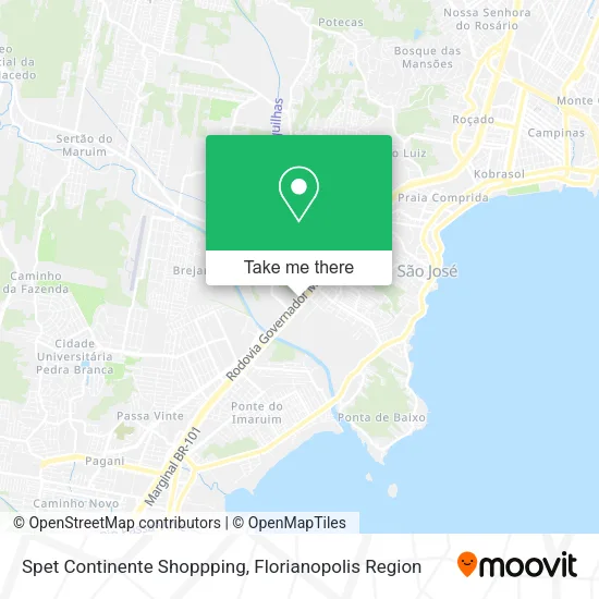 Spet Continente Shoppping map