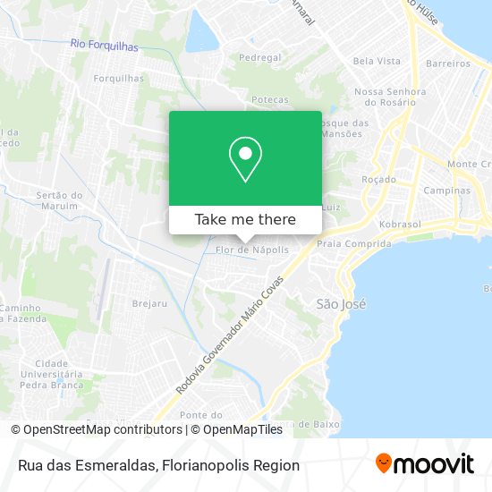 Rua das Esmeraldas map