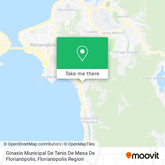 Ginasio Municipal De Tenis De Mesa De Florianópolis map