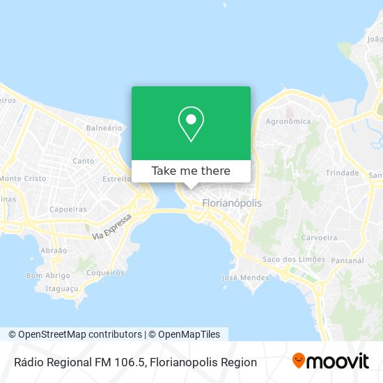 Rádio Regional FM 106.5 map