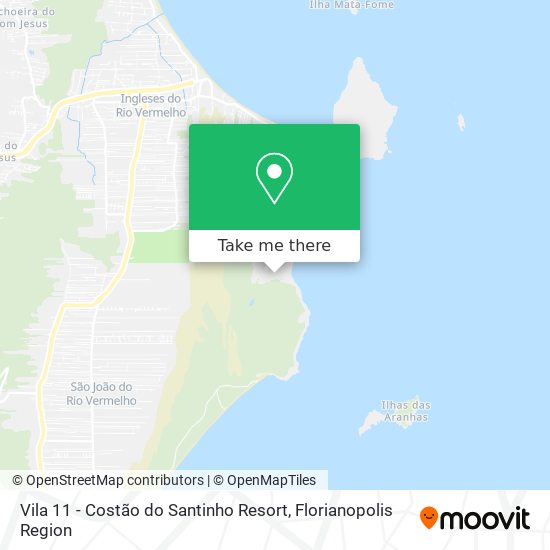 Vila 11 - Costão do Santinho Resort map