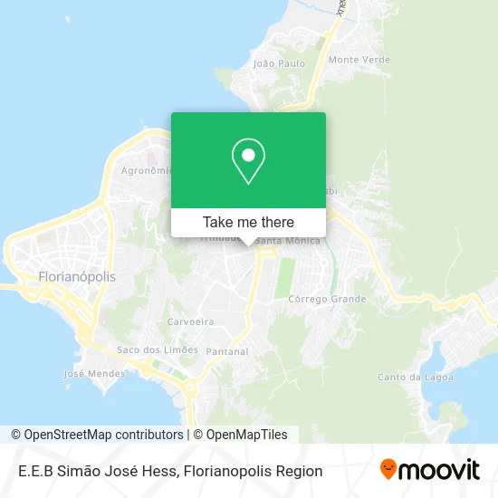 E.E.B Simão José Hess map