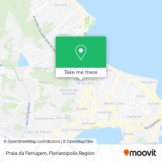 Praia da Ferrugem map