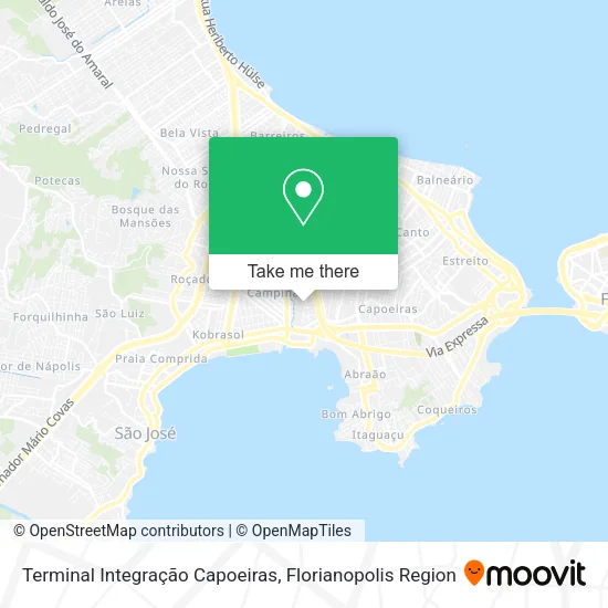 Terminal Integração Capoeiras map