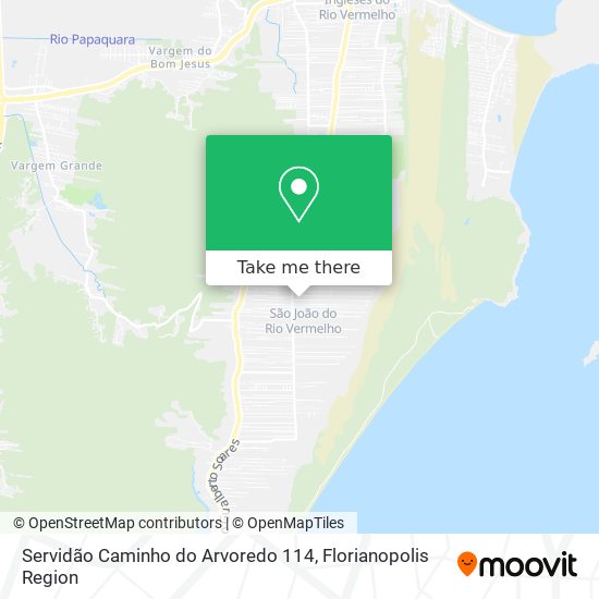 Servidão Caminho do Arvoredo 114 map