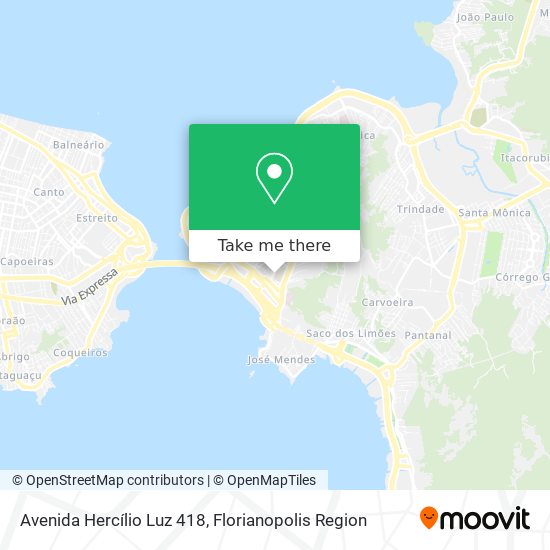 Avenida Hercílio Luz 418 map