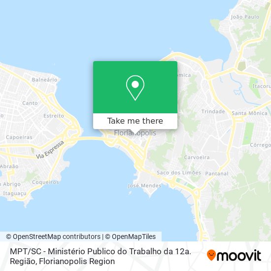 MPT / SC - Ministério Publico do Trabalho da 12a. Região map