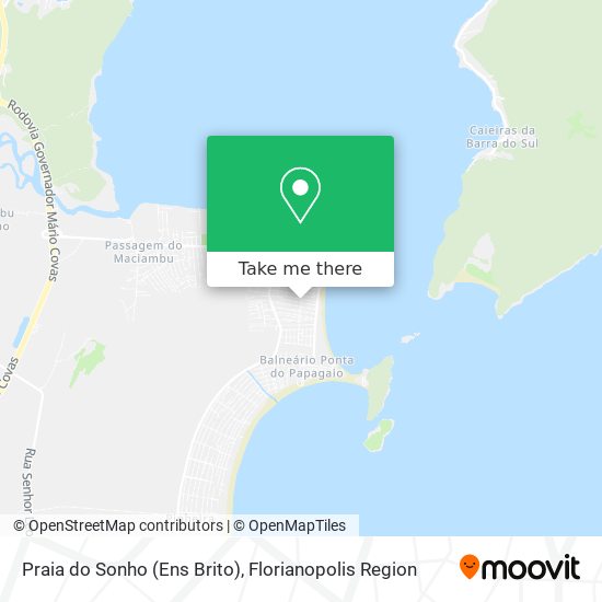 Praia do Sonho (Ens Brito) map