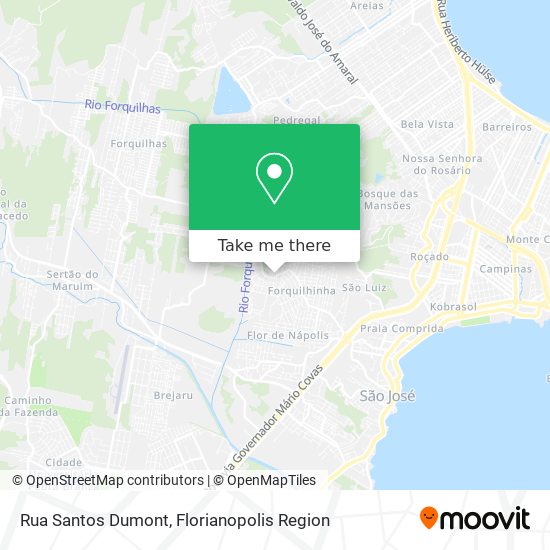 Rua Santos Dumont map