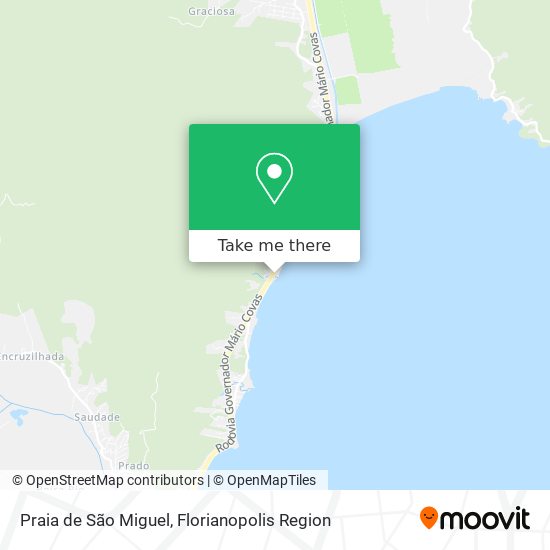 Praia de São Miguel map