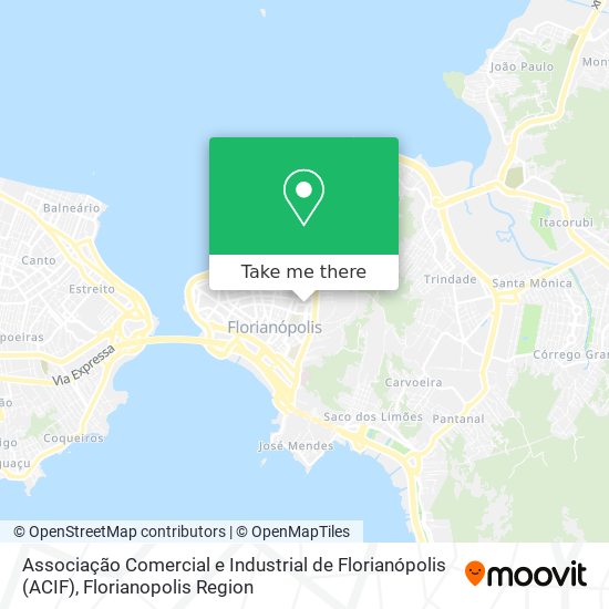 Associação Comercial e Industrial de Florianópolis (ACIF) map