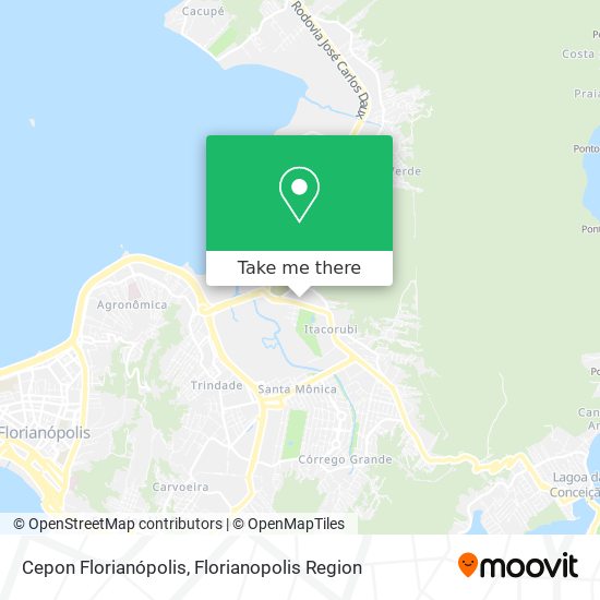 Cepon Florianópolis map