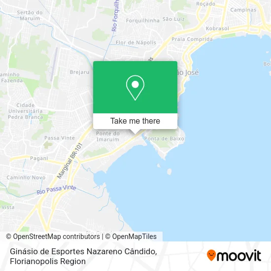 Ginásio de Esportes Nazareno Cândido map