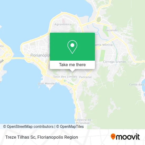 Treze Tilhas Sc map