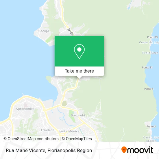 Rua Mané Vicente map