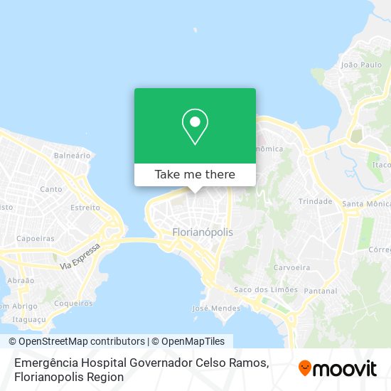 Emergência Hospital Governador Celso Ramos map