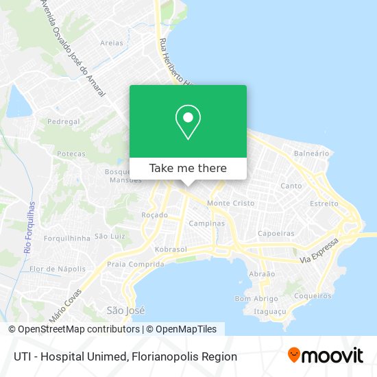 UTI - Hospital Unimed map