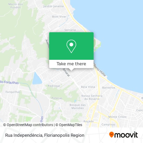 Rua Independência map