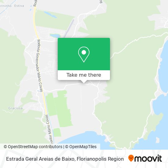 Estrada Geral Areias de Baixo map