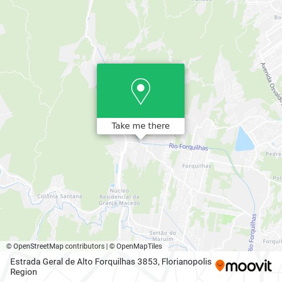 Estrada Geral de Alto Forquilhas 3853 map