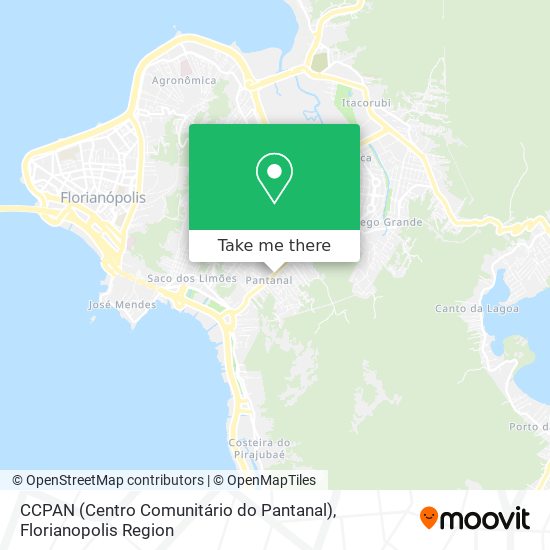 Mapa CCPAN (Centro Comunitário do Pantanal)