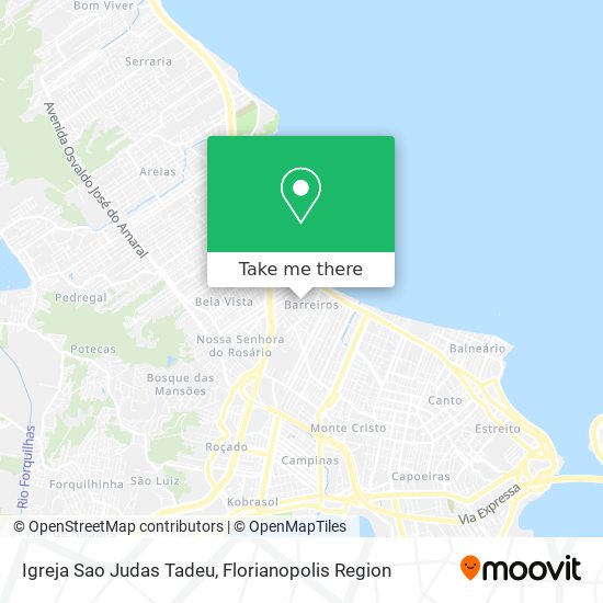 Mapa Igreja Sao Judas Tadeu