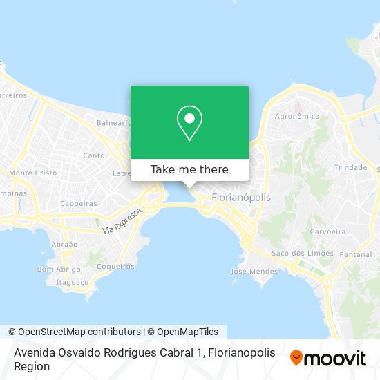 Avenida Osvaldo Rodrigues Cabral 1 map