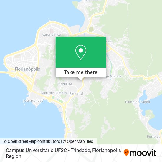 Mapa Campus Universitário UFSC - Trindade