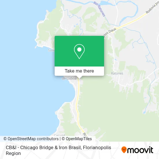 CB&I - Chicago Bridge & Iron Brasil map