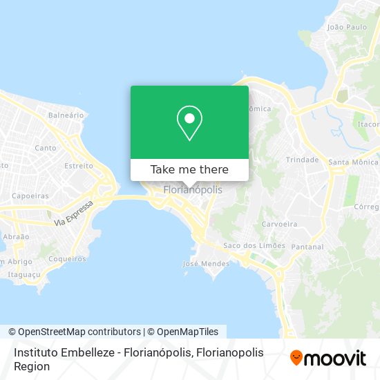 Mapa Instituto Embelleze - Florianópolis