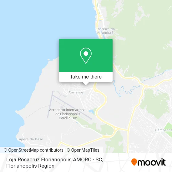 Loja Rosacruz Florianópolis AMORC - SC map