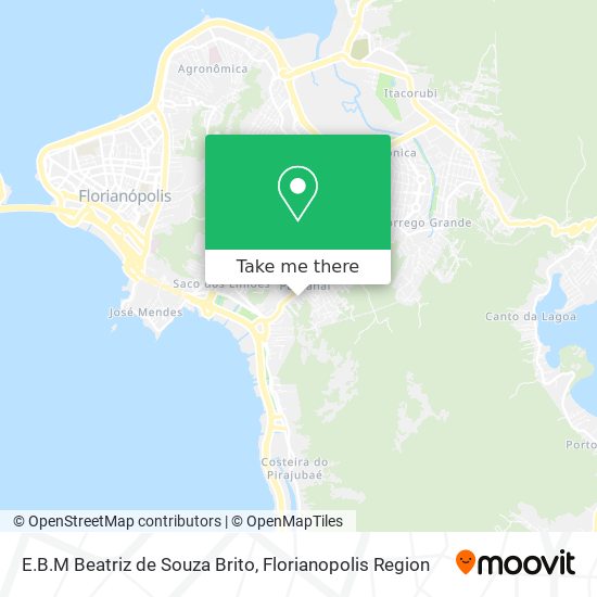 E.B.M Beatriz de Souza Brito map