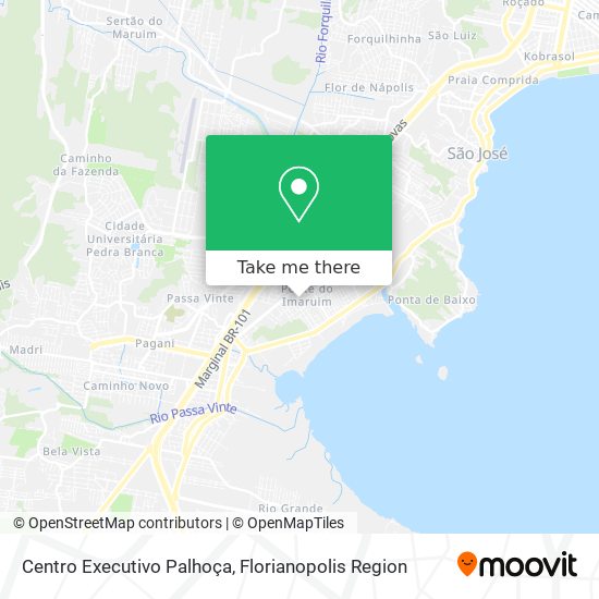 Centro Executivo Palhoça map