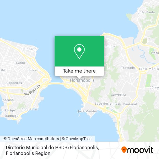 Diretório Municipal do PSDB / Florianópolis map