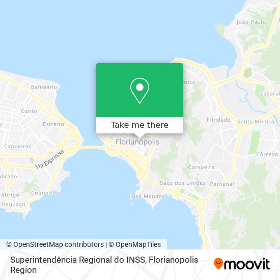 Superintendência Regional do INSS map