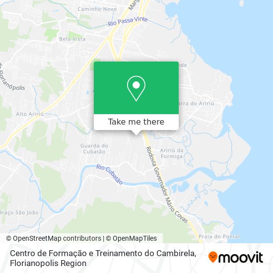 Centro de Formação e Treinamento do Cambirela map