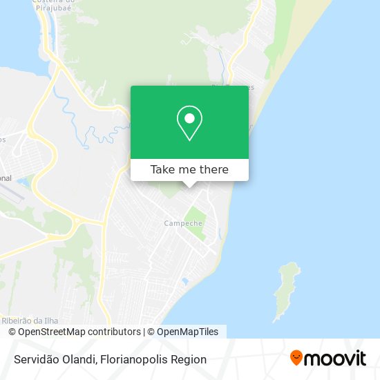 Servidão Olandi map