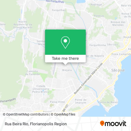 Mapa Rua Beira Rio