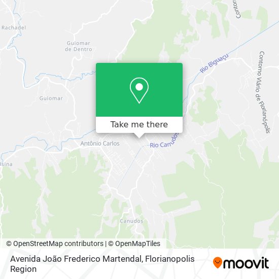Avenida João Frederico Martendal map